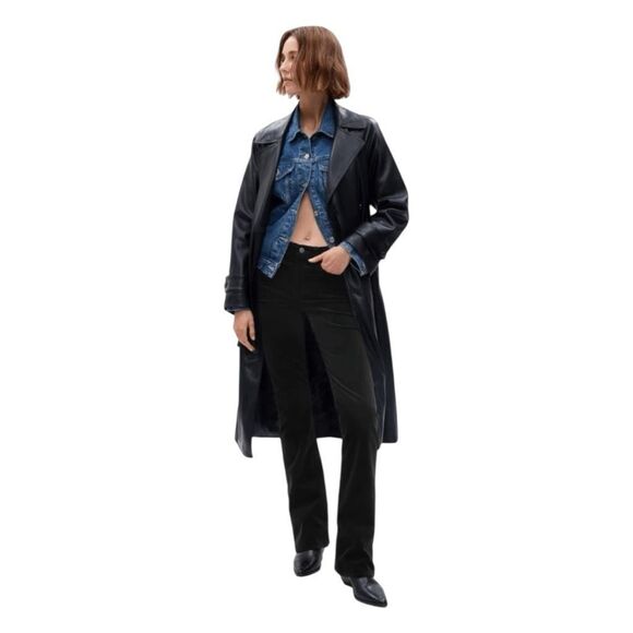 GAP Black Velvet Baby Bootcut Mid-Rise Jeans 32 / 14 - Picture 1 of 12